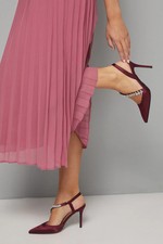 Wallis Plum Court Shoes Womens