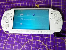 Sony PSP White 2003 PlayStation Portable System Only NO BATTERY/CHARGER 1GB Card