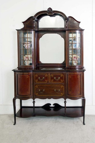 Edwardian display cabinet - edwardian,