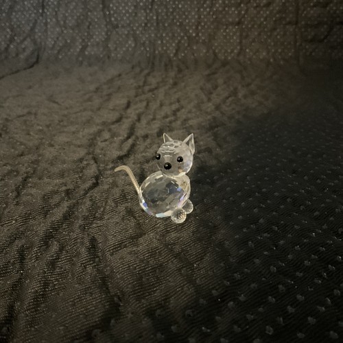 Vintage swarovski sitting cat - vintage,