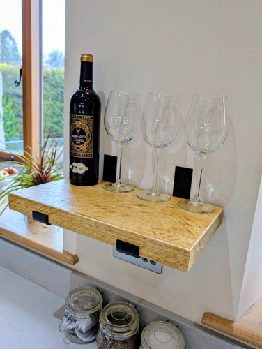 Wooden display shelf hand - wooden,