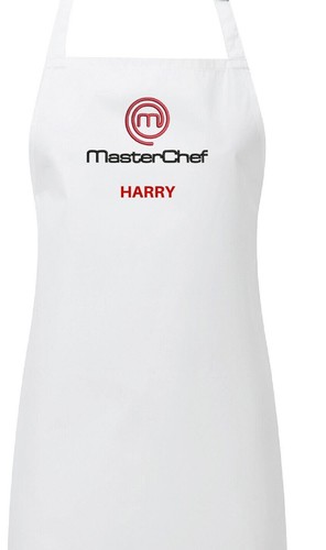 Embroidered masterchef apron - embroidered,