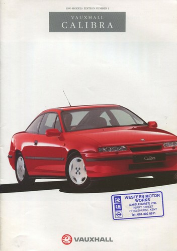 Car brochure vauxhall calibra - car, brochure: