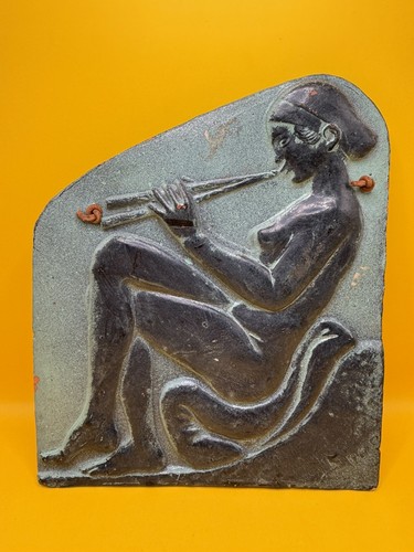 Vintage terracotta greek wall - greek,