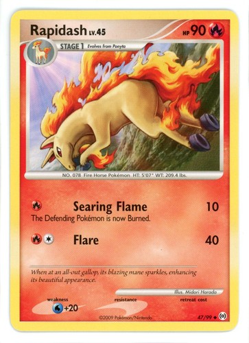 Rapidash arceus pokemon - 47/99,
