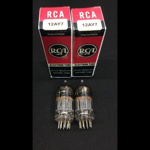 Matched pair rca 12ay7 - pair, vintage