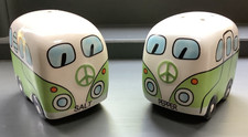 VW Split Screen Camper Van Novelty Salt & Pepper Pots / Shakers / Retro Cruet