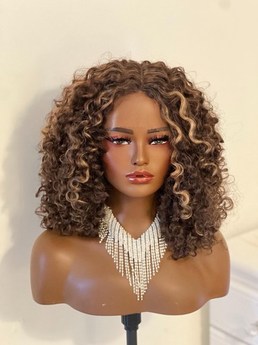 Afro curly wig part - afro, lace