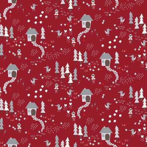 Clothworks red riding - riding, hood-red
