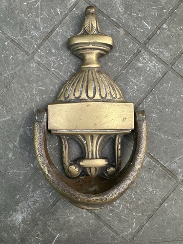 Vintage victorian brass door - vintage,