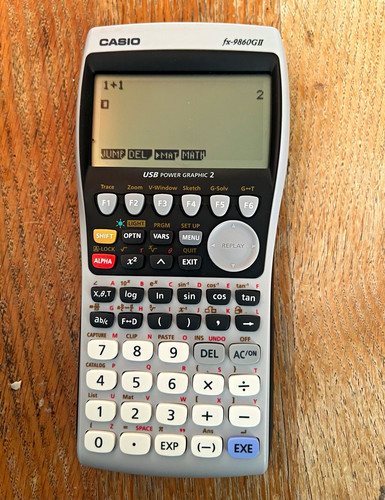 Casio 9860gii usb power - casio,
