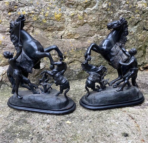 Pair vintage marley horse - pair,