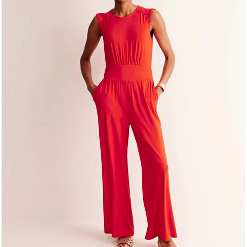 Boden red neck sleeveless - red, v-neck