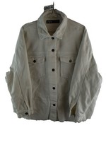 ZARA White Corduroy Overshirt