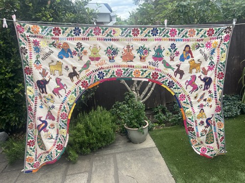 Vintage welcome gate toran - welcome,