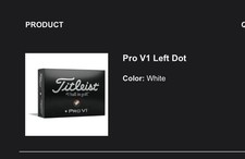 LIMITED Titleist Pro V1 Left