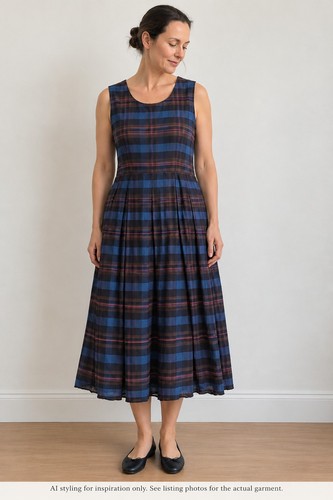 Toast orino dress blue - uk, 18