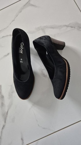 Women gabor heels black suede - heels,