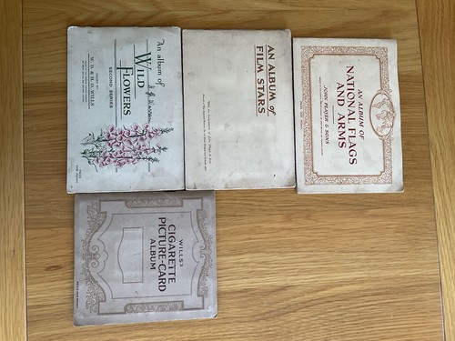 Cigarette card albums wills - card,