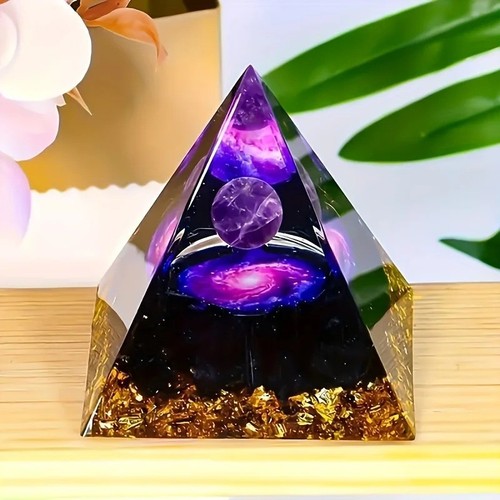 Orgonite pyramid amethyst - pyramid,
