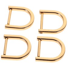  4 Pcs D Rings Purse Bag Making Hardware Adjustable Shackles Buckles