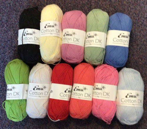 100g emu cotton wool yarn - 100g, d/k