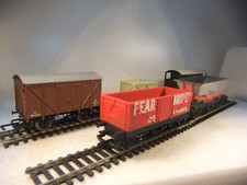 oo gauge Hornby Set 5x Wagons Lowmac Vent Van 20T HAA Hopper Brake - VGC unboxed