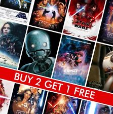 Star Wars Movie Posters Classic Cinema Poster Print Vintage Wall Art A4 A3 A2