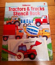 Tractors/Trucks Stencil Active with Details Vehicles Book Learning Educational