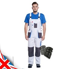 WHITE-BLUE Bib and Brace Men