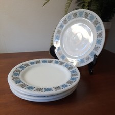 5 x Vintage Pyrex JAJ Chelsea Pattern Side/Bread Plates 16..5cm