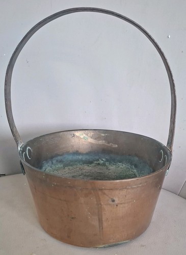 Vintage brass pot - , pan
