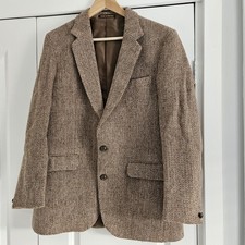 Harris Tweed Jacket Mens Size 44 Dunn & Co Hacking Sports Blazer Wool Country
