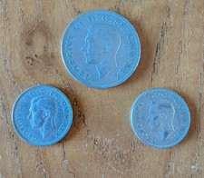 King George VI 1940s Coin