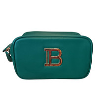 Balmain Vegan Leather Green Vanity Case Hair Couture Limited Edition