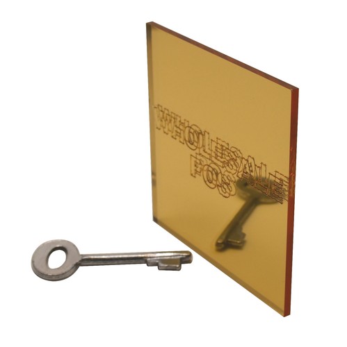 Acrylic perspex gold - gold, mirror
