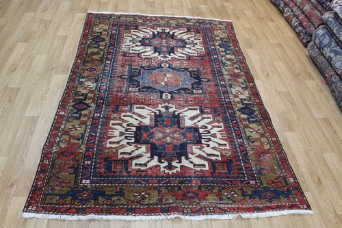 Antique handmade rug - handmade,