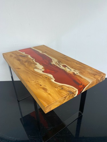 Resin river table english - resin,