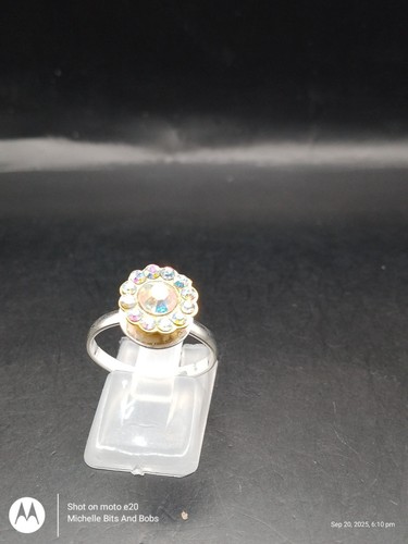 Handmade silver tone ring - tone,