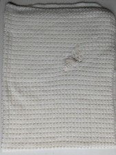 Dandelion 100% Acrylic Cream/White Bunny Rabbit Baby Blanket - 115CM X 84CM