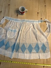 VTG GrannyCore Floral Kitchen Apron Gardening Cottagecore Americana 1 Pocket