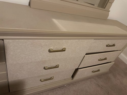 Bedroom set beige good - bedroom, beige,