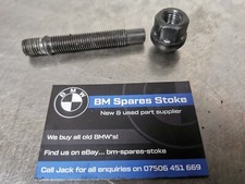 X1 Single BMW E46 Conversion Wheel Studs 82mm (50mm Thread) with Nut 17mm Hex  