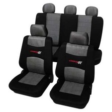Car seat covers grey black - car,