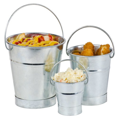 Mini galvanized bucket 90ml - 90ml,