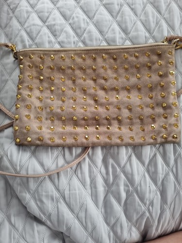 Leather clutch across body - clutch, bag