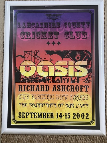 Oasis music poster lancashire - oasis,
