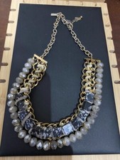 Vintage/modern costume jewellery FREEDOM chunky collar woven necklace JW1298
