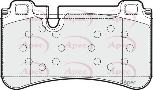 Apec rear brake pad - pad, set