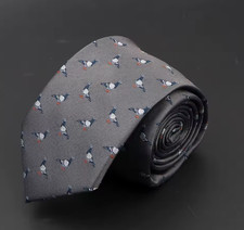 Novelty Common Wood Pigeon Tie Necktie Grey Bird Nature Wildlife Homing Gift